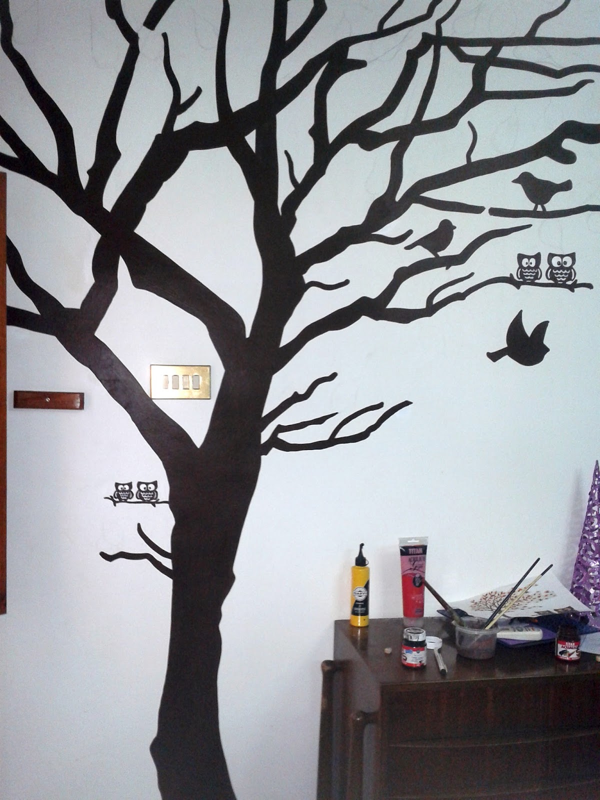 DIY. Mural "Árbol con hojas". | Geno. Diseño+Arte
