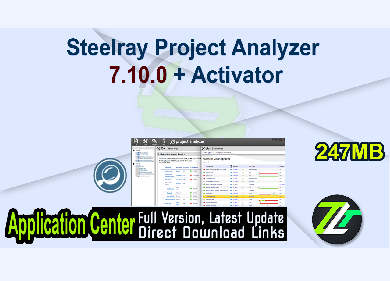 Steelray Project Analyzer 7.10.0 + Activator