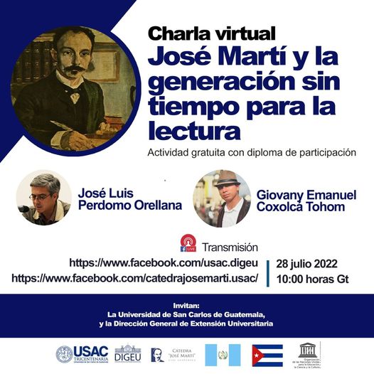 Flyer charla Jose Martí