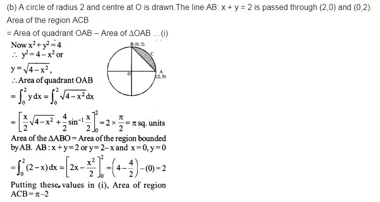 Solutions Class 12 गणित-II Chapter-8 (समाकलनों के अनुप्रयोग)