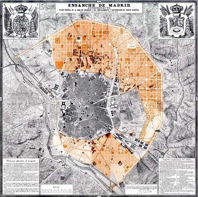 Resultado de imagen de plano madrid siglo XIX