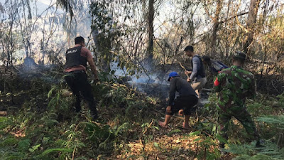 Bakar Sampah,  Hutan Seluas 2 Hektar Ikut Terbakar