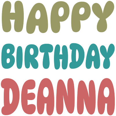 Happy Birthday Deanna (WhatsApp Sticker)