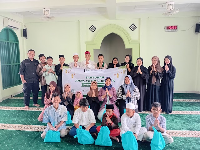 HMI Komisariat Insan Cita Berbagi Kebahagiaan Berikan Santunan Di Mushola Al Ifaaqoh Margahayu