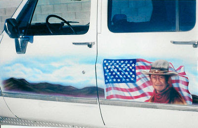 US Flag Truck Airbrush Designs