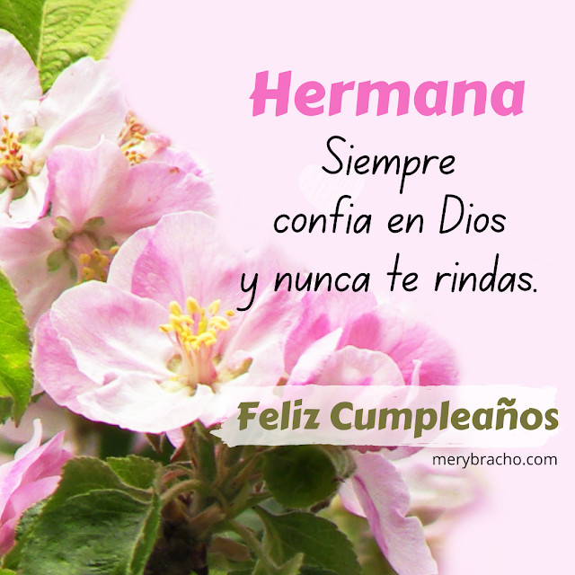 mensajes frases cumpleaños para hermana feliz dia