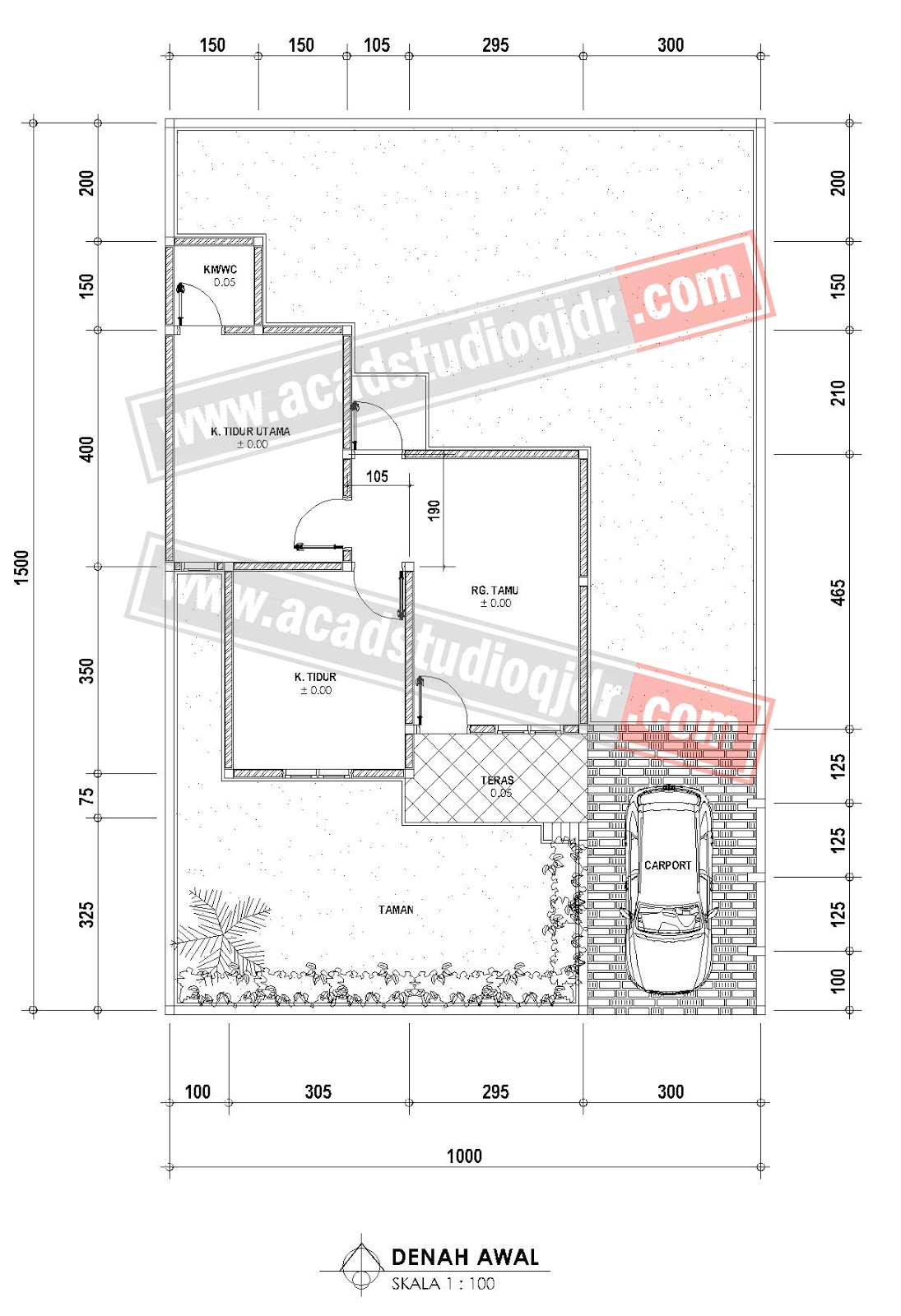 Desain Rumah Ukuran 10x15 Type Cluster Ibu Dwisewaty Jasa Desain