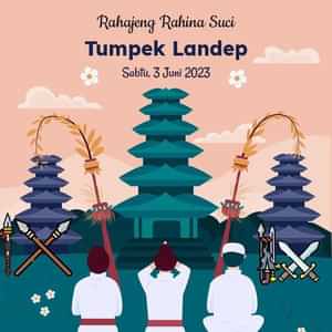 gambar ucapan tumpek landep 2023