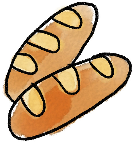 フランスパンのイラスト ゆるかわいい無料イラスト素材集 フランスパンのイラスト ゆるかわいい無料イラスト素材集
