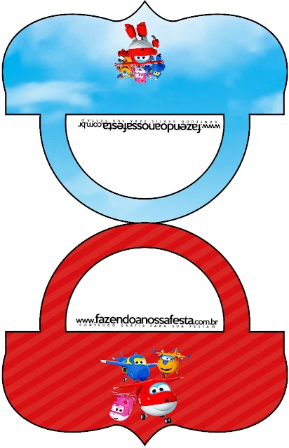 Super Wings: Free Printable Candy Bar Labels. 