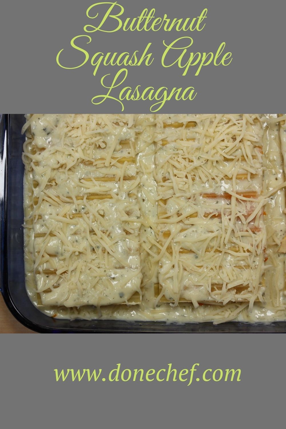 Butternut Squash Apple Lasagna