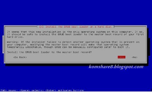 Instal Grub boot loader