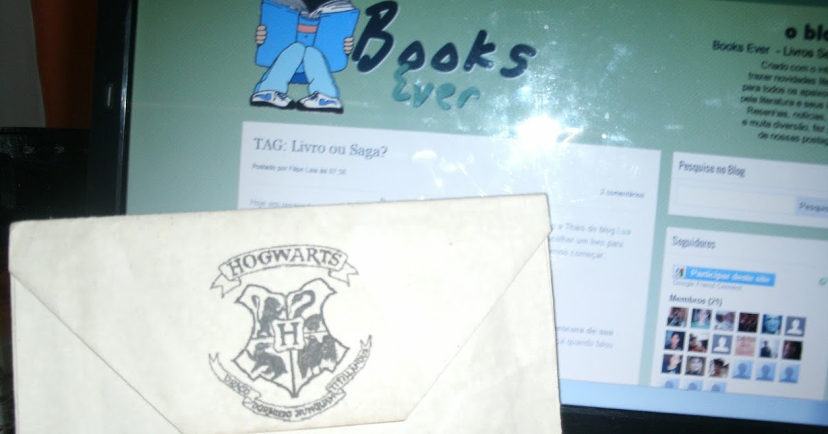 Minha carta de Hogwarts + Marcadores Harry Potter ~ Books 