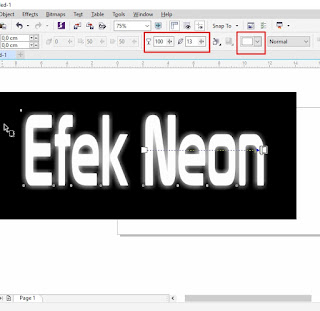 Membuat tulisan efek Neon dengan CorelDRAW