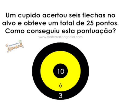 Raciocínio Lógico: Um cupido acerto seis flechas... (com resposta)