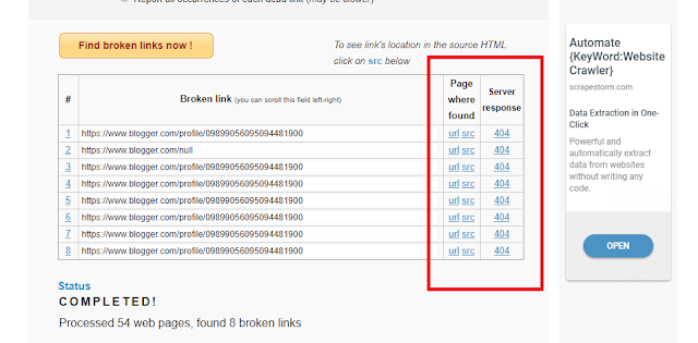 Cara Mudah Mengecek Broken Link di Blog dan Website