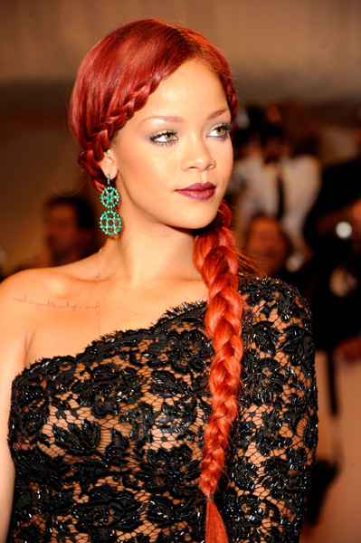 Rihanna Red Hairstyles