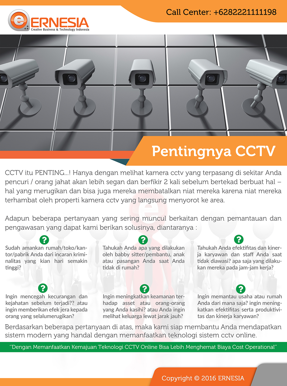 Paket Pasang CCTV ERNESIA