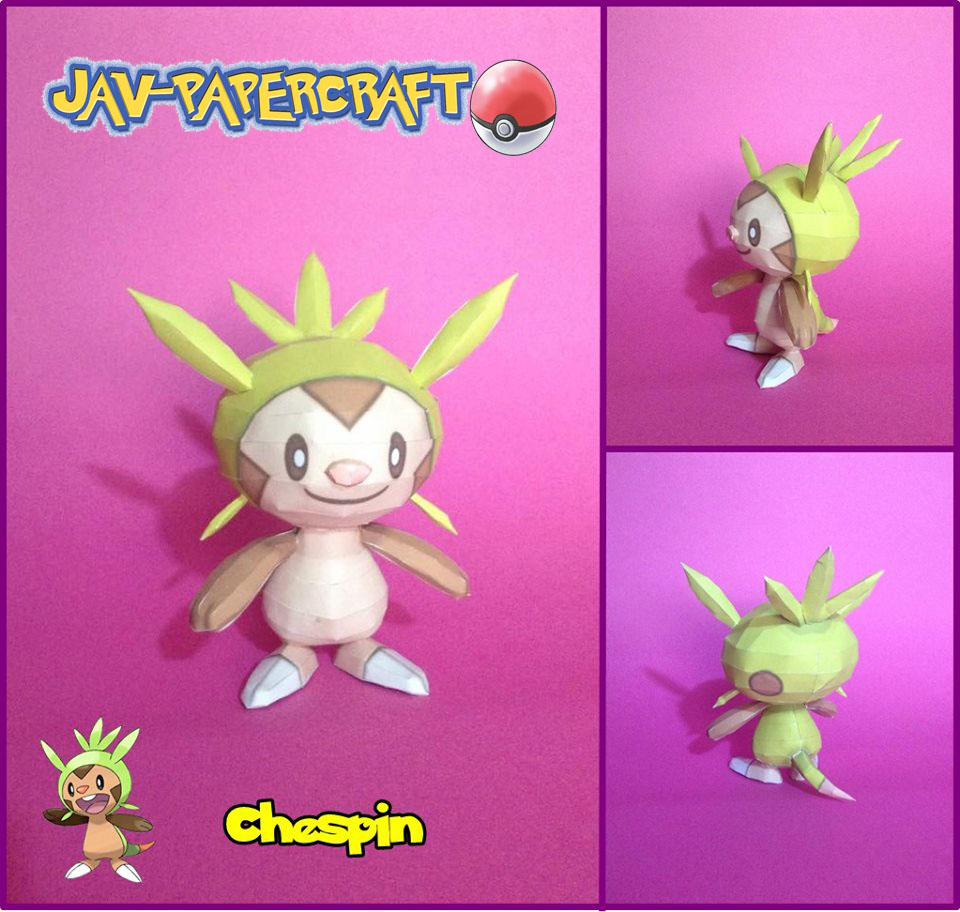 Pokemon Chespin Papercraft