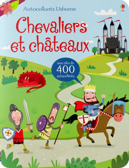 Autocollants Usborne - Chevaliers et châteaux - éditions Usborne