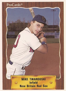 Mike Twardoski 1990 New Britain Red Sox card