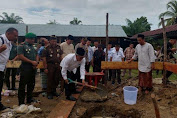Pj Bupati Aceh Singkil Letak Batu Pertama Masjid di Desa Ketapang Indah