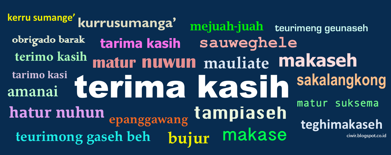 Ucapan Terima Kasih dalam Berbagai Bahasa Daerah di 
