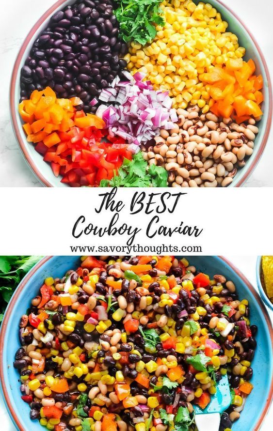 Perfectly serve Cowboy Caviar as a side dish and or as an appetizer. The easiest and most simple dip to make in 15-20 minutes. Every bite includes a sharp sweet flavor.