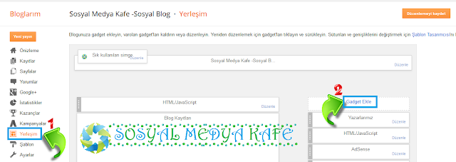 blogger gadget ekleme resimli anlatım