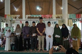 PJ Bupati Muaro Jambi Beri santunan Anak Yatim di Desa Keranggan