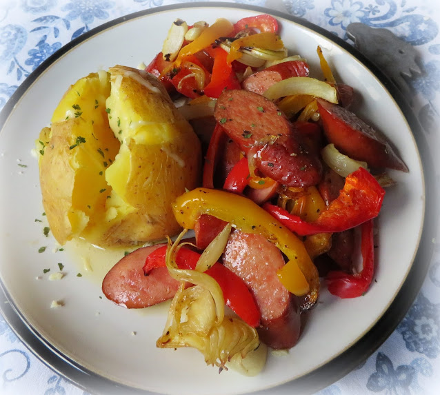 Sheet Pan Sausage & Peppers