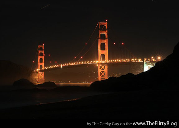 golden gate bridge pictures at night. The Golden Gate Bridge