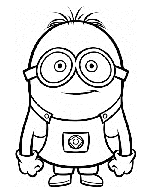  Coloring Pages Despicable Me Outline With  Best Images About Minions  On Pinterest