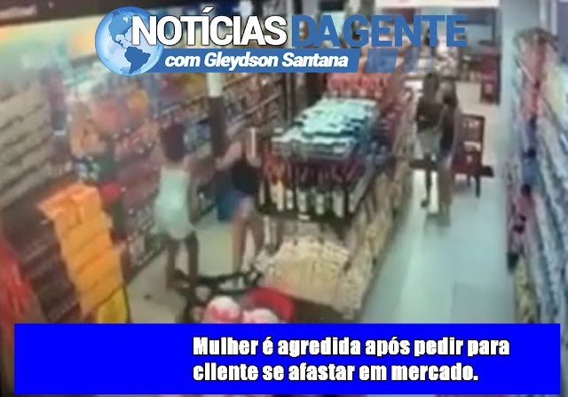 Mulheres de agridem em supermercado por causa do distanciamento 