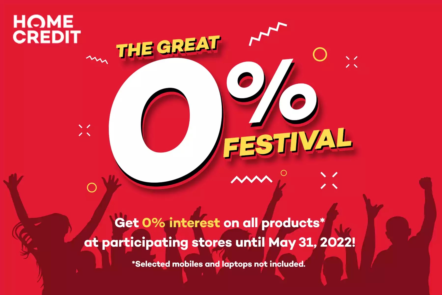 Home Credit Great 0% Festival