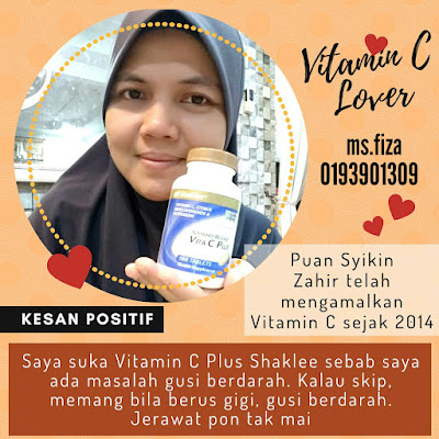 Testimoni Vitamin C Shaklee bantu atasi masalah gusi berdarah