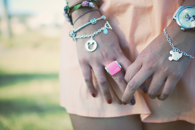 Disney Couture Silver Bracelet Lotus Mendes Ring Pandora