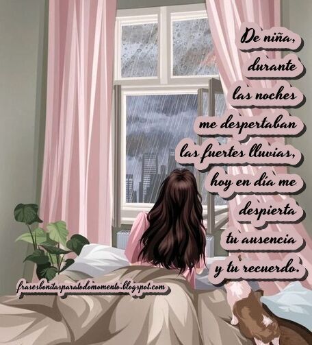 Lluvia,Hoy,Frases de Recuerdos,Lo encontré por ahí,Ausencia,Frases Tristes,Supera tus miedos,Miedo,Frases de soledad,Citas sobre echar de menos a alguien o algo,