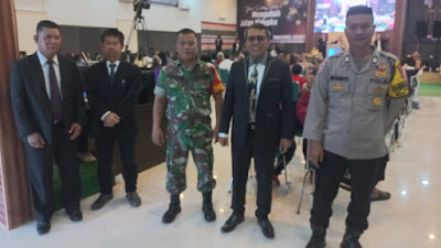 TNI dan POLRI Lakukan Pengamanan Kebaktian Kenaikan Isa Almasih di Kabupaten Bangka