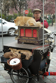 Paris busker musician