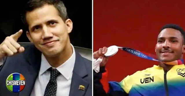 Juan Guaidó feliz porque un pesista chavista se ganó una medalla en las Olimpiadas