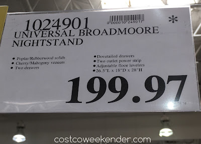 Deal for the Universal Furniture Broadmoore Nightstand at Costco