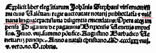 Lo primé dicsionari de un idioma romanç va sé lo bilingüe latín - valensiá del notari Joan Esteve de 1472, imprimit al 1489. Que ningú tos digue datra cosa.