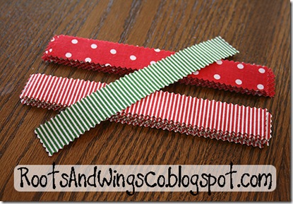cut into strips about 1 in wide by 8 in long