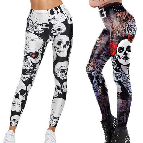 leggins de calaveras