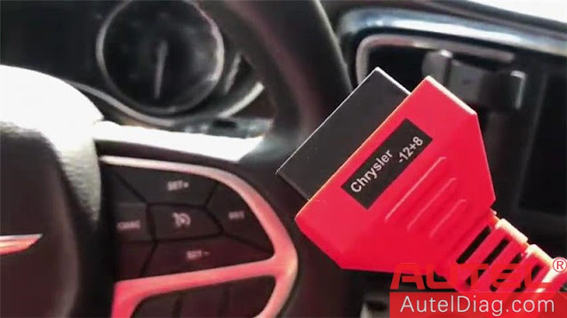 How to use Autel Chrysler 12+8 Adapter 05