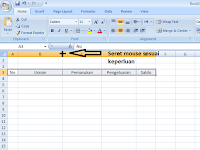 Membuat Pembukuan Sederhana Dengan Memakai   Fungsi Tambah (+) Dan Kurang (-) Di Microsoft Excel
