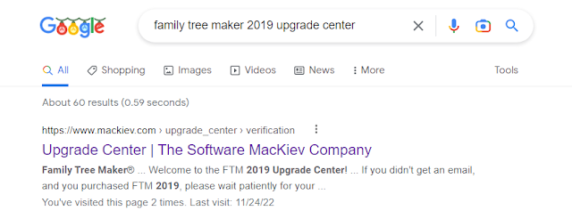 family tree maker 2019 upgrade center