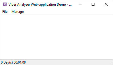 Viber Analyzer on uniGui Server ScreenShot