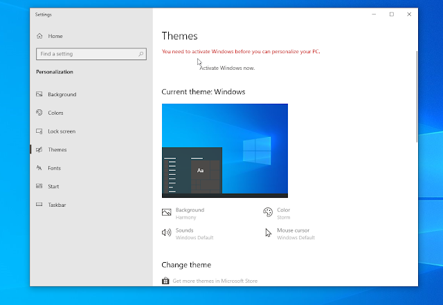 Windows theme